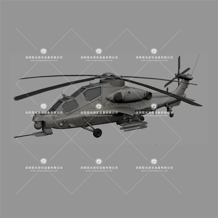 雷鸣镇武装直升机3D模型